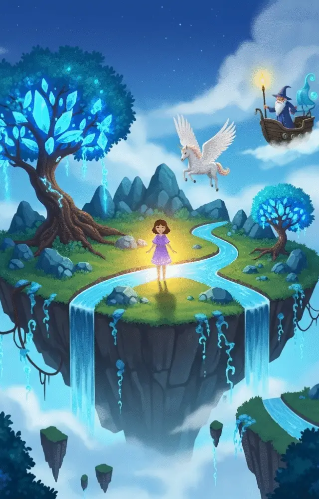 Latająca Wyspa i Dziewczynka bez Cienia